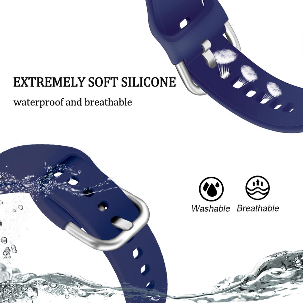 Rem til samsung galaxy watch active 2 40/44mm gear sport armbånd urrem 20mm urrem samsung active 2 3 42mm band