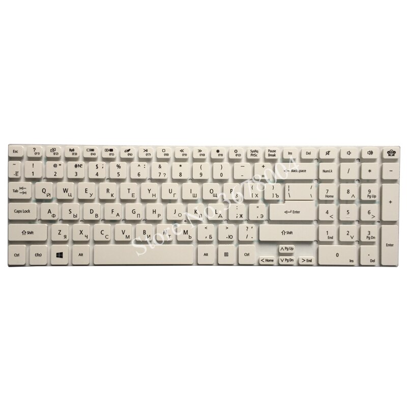 Russian Keyboard for Packard Bell easynote TV11 TV11C TV11HC TS11 TS11hr TS11-HR-326RU TS44 TS44HR TS44SB RU Laptop Keyboard: White