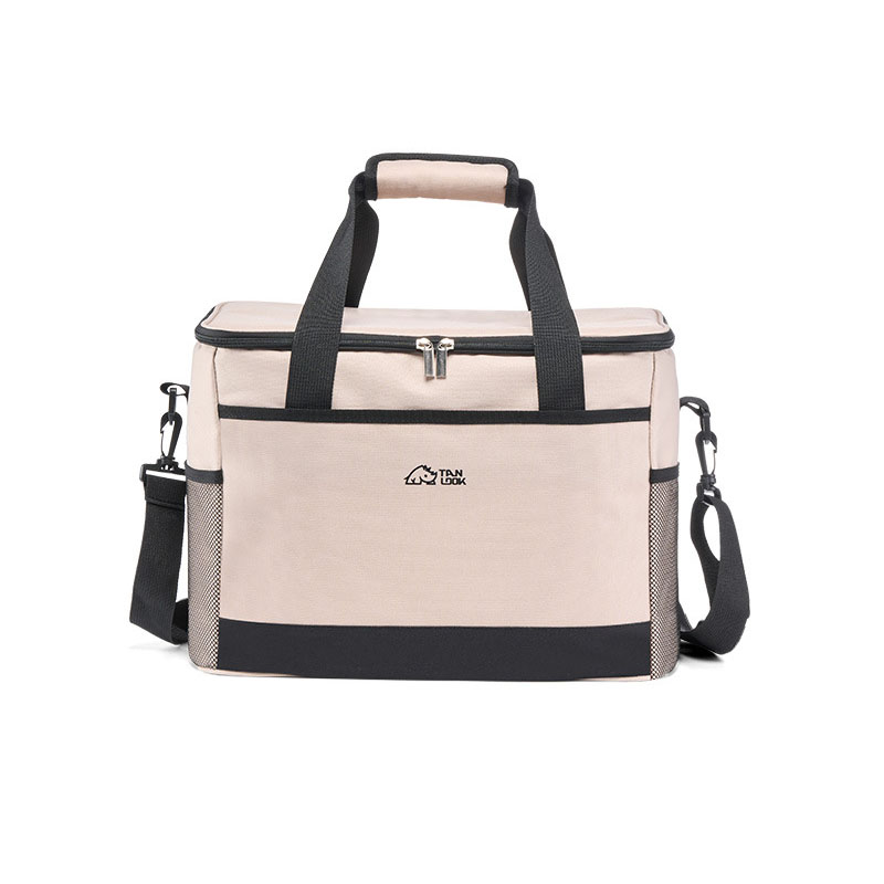 Large Capacity Cooler Bag With Hard Liner Insulated Picnic Lunch Bag Box Cooling Bag For Camping Bbq Family Outdoor Activities: Blue