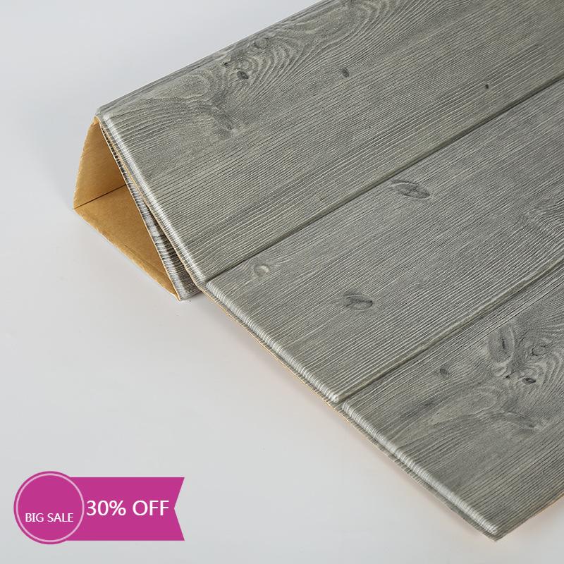 3d puunsyistä vedenpitävää seinätarraa itseliimautuvat paneelit tarra 70*70cm