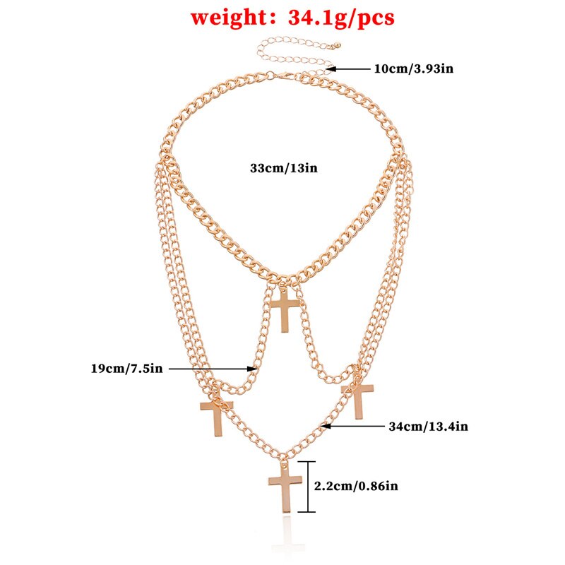 Wgoud Gothic Cross Hanger Choker Ketting Kettingen Voor Vrouwen Meisje Hip Hop Gypsy Club Accessoires Sieraden: 03