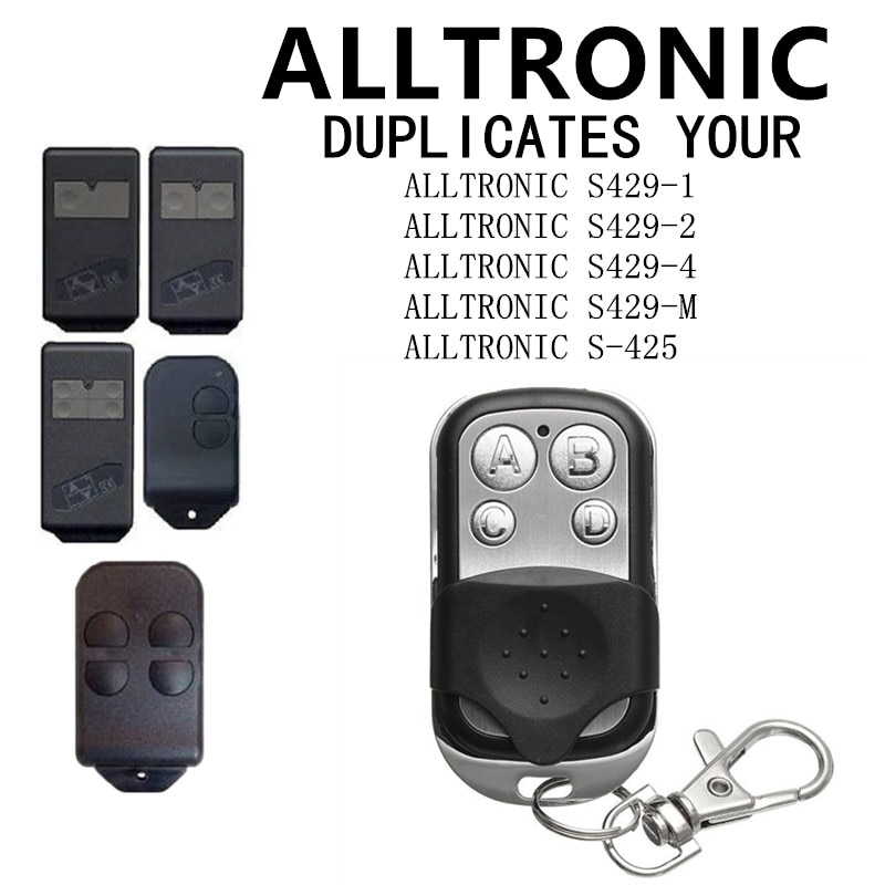 Mini Copy ALLTRONIC S-425 4 Channel Universal Remote Control Cloning Duplicator Key Transmitter 433.92MHz Garage Door Gate Opene
