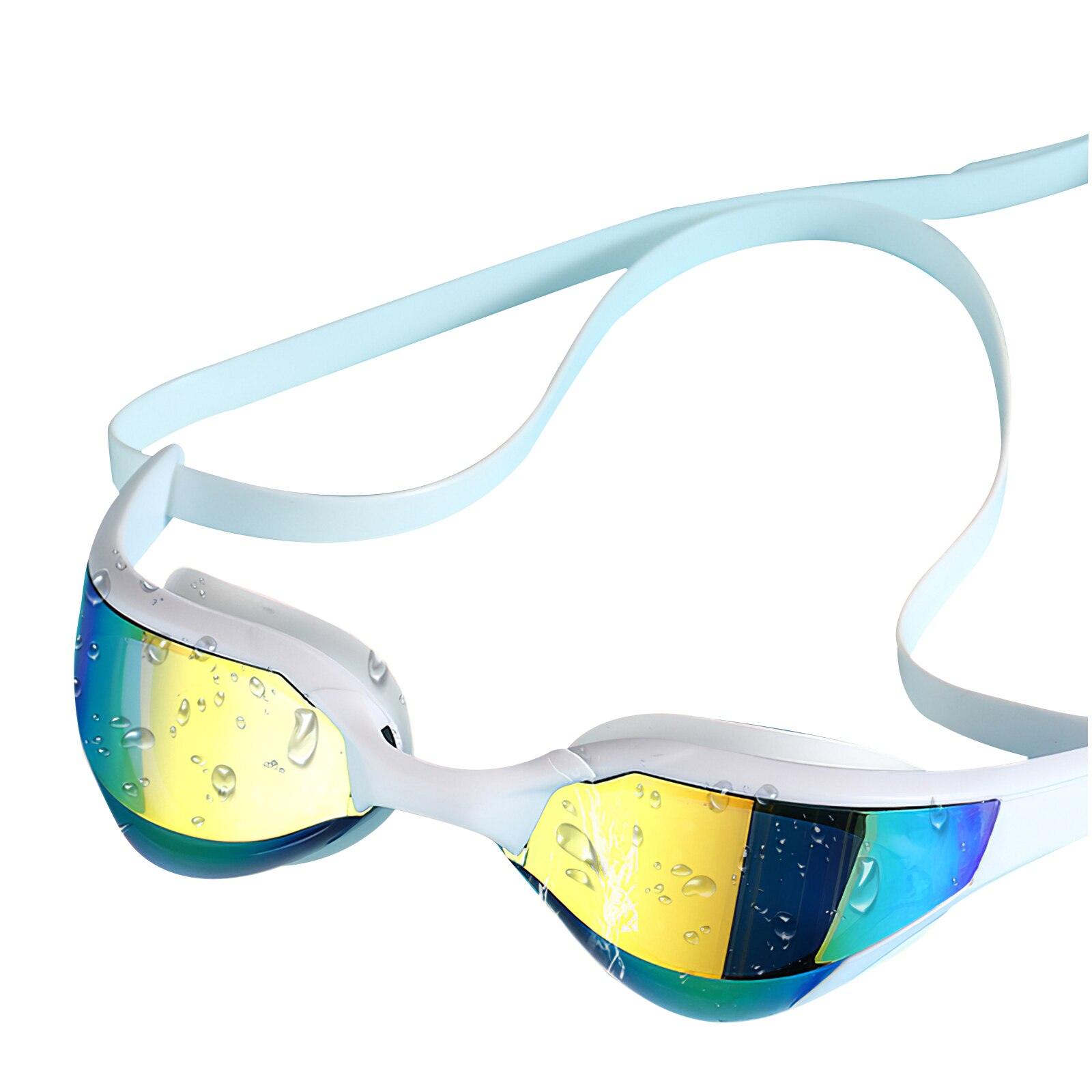 Professionele Zwembril Anti-Fog Uv Verstelbare Plating Mannen Vrouwen Waterdichte Siliconen Zwemmen Bril Volwassen Brillen