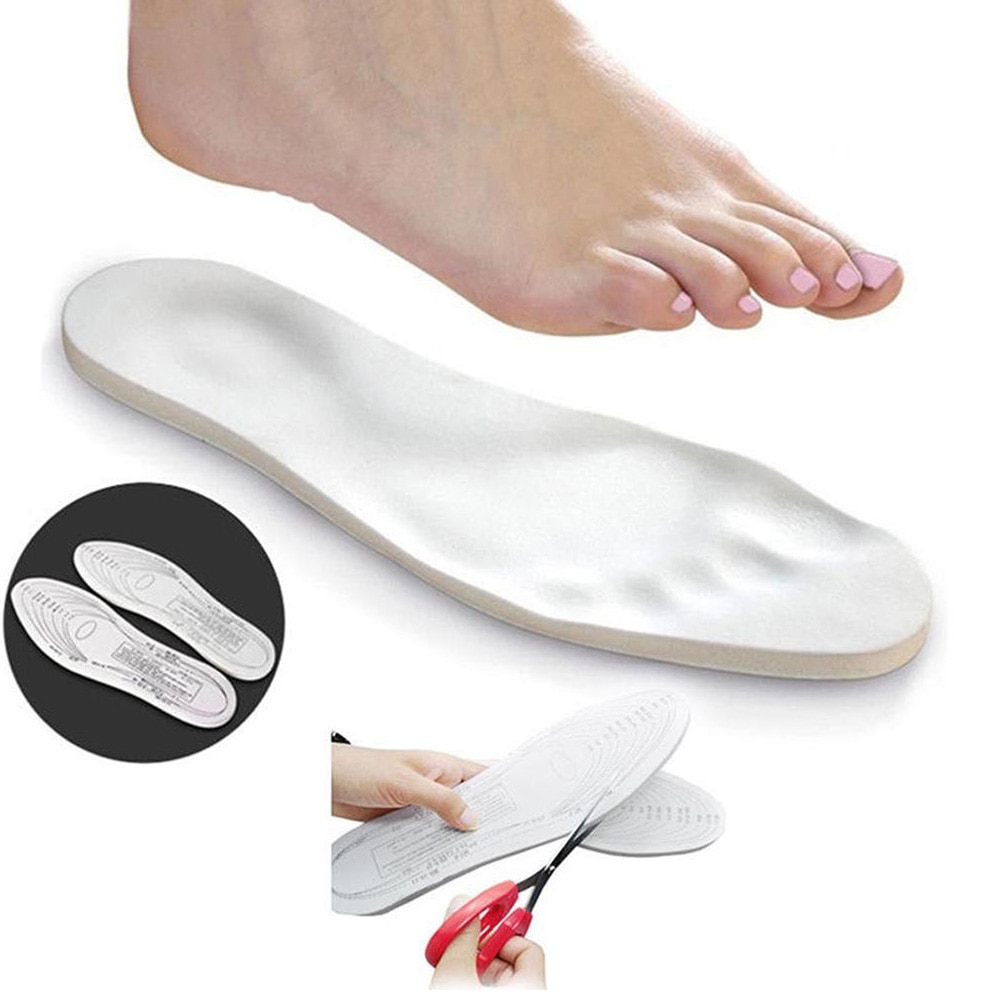 1 pari memory foam kengät pehmuste ortopedinen hengittävä hikeä imevä mukava urheilullinen pohjallinen shokki tee itse pohjalliset