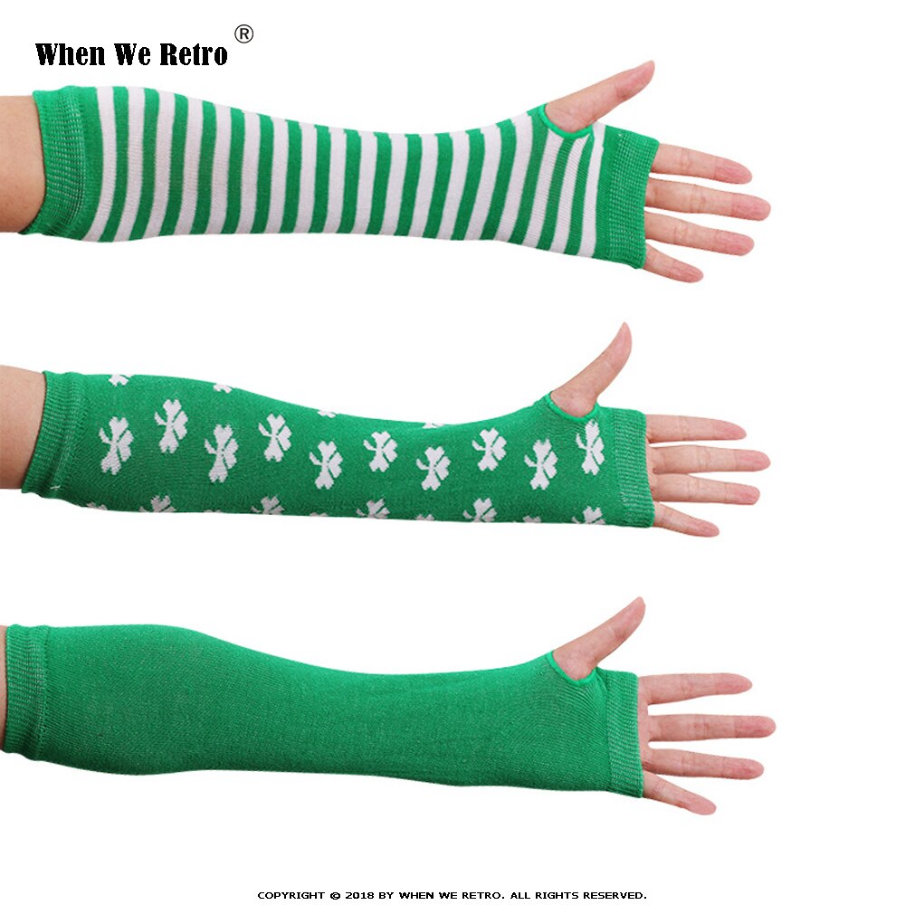 When We Retro Autumn Winter Wrist Arm Hand Arm Warmers Knitted Long Fingerless QY0491 Sleeve Fingerless Gloves Soft Warm Mitten