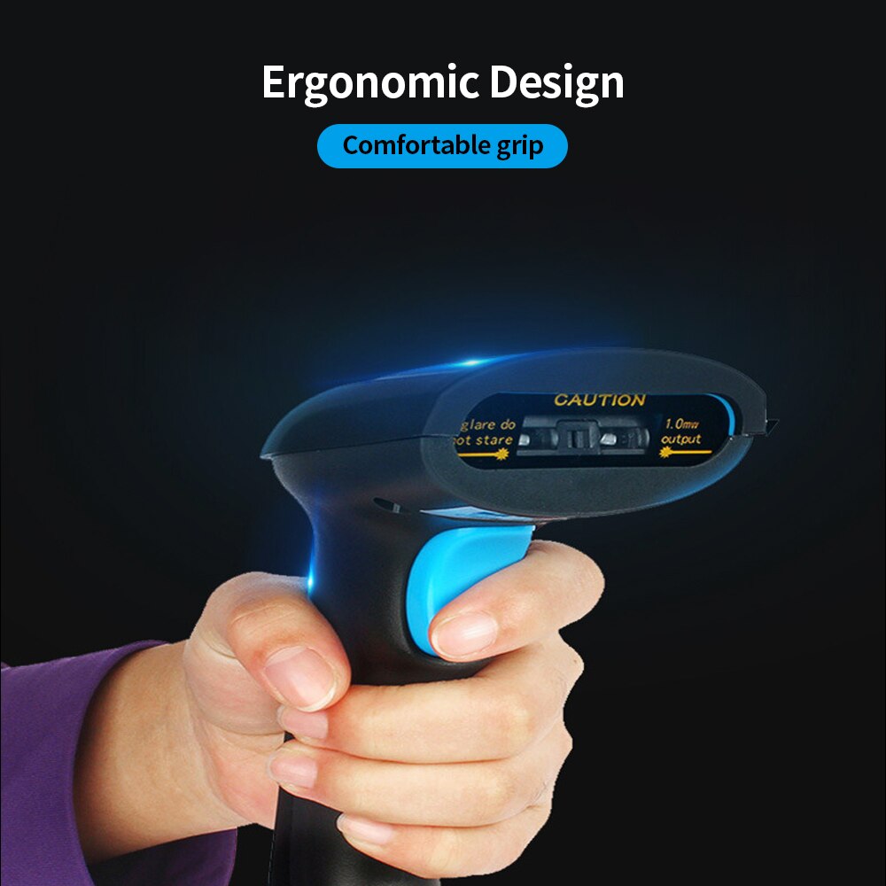 Cdd Code Reader Handheld Wirelress Barcode Scanner 2.4G Draadloze Bt Wired Drie-In-een Scanner High-snelheid Voor Supermarkt Winkel