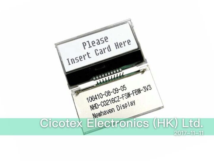 NHD-C0216CZ-FSW-FBW-3V3 LCD COG CHAR 2X16 WHT TRANSFL NEWHAVEN DISPLAY A NHDC0216CZFSWFBW3V3