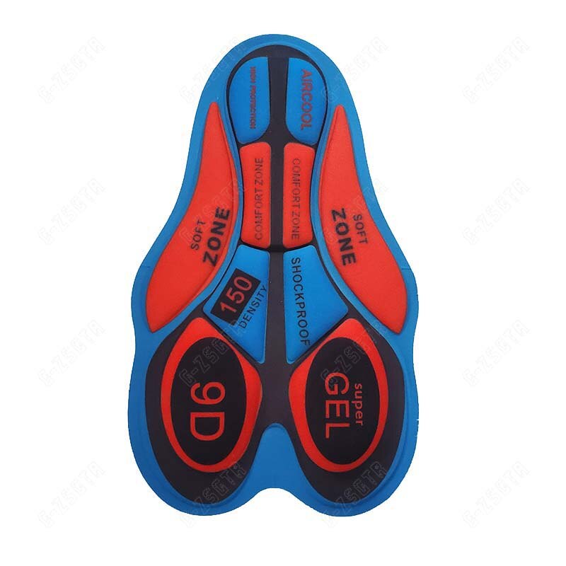 Mannen Fietsen Gel Pad 9D Schokbestendig Pad Ademend Gat Rijden Base Kussen Comfortabele 12D 19D 20D Moto Cushione Siliconen Gel pad: 9D