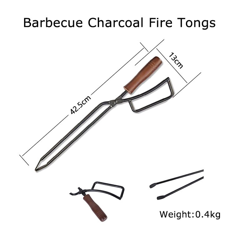 Draagbare Camping Tent Houtkachel Ultralight Houtkachel Met Schoorsteen Leidingen Multifunctionele Wandelen Koken Brandhout Kachel: Carbon poker