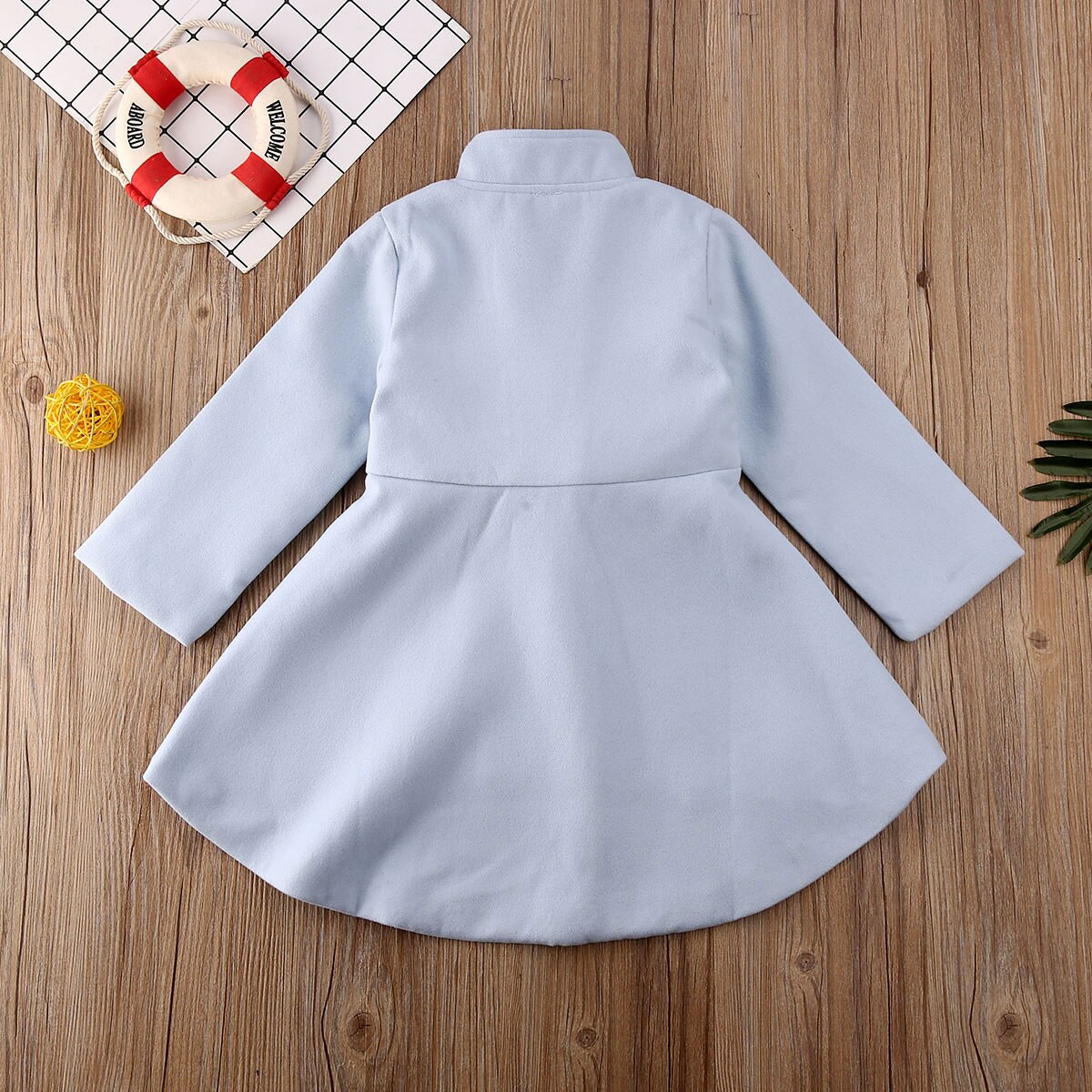 Mädchen Graben Elegante Kleinkind Baby Mädchen Oberbekleidung Lange Kleid Windjacke Jacke Mantel Herbst Winter Größe 1-5Y
