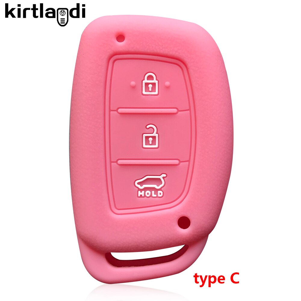 Kirtlandi – housse de protection en Silicone pour clé de voiture, pour Hyundai Solaris I10 I20 Ix25 Elantra, accessoires