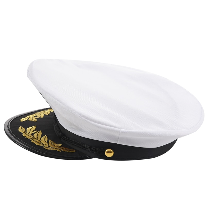 Adult Yacht Boat Captain Hat Navy Cap Ship Sailor ... – Grandado