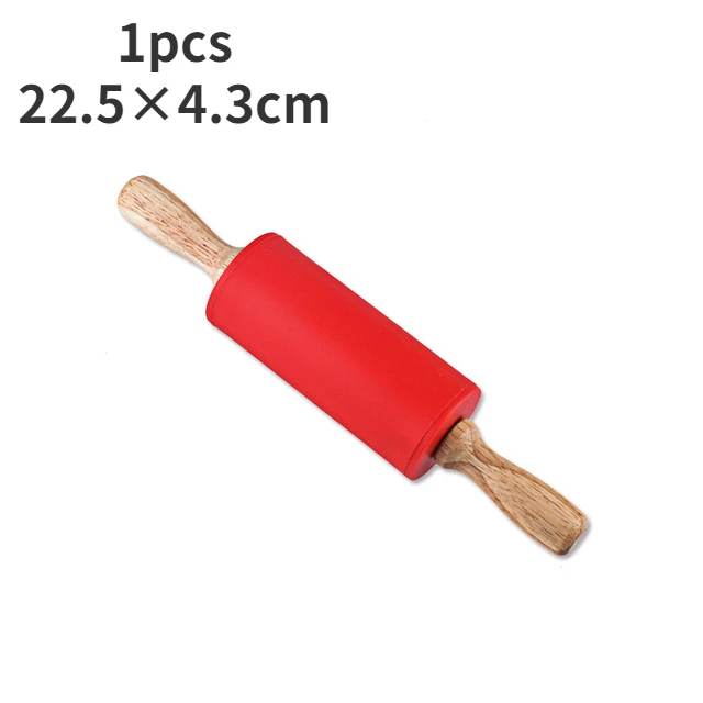 Mini madeira maciça rolando pinos, madeira natural rolando, acessórios de cozinha, ferramentas de cozimento, artesanato: Chocolate