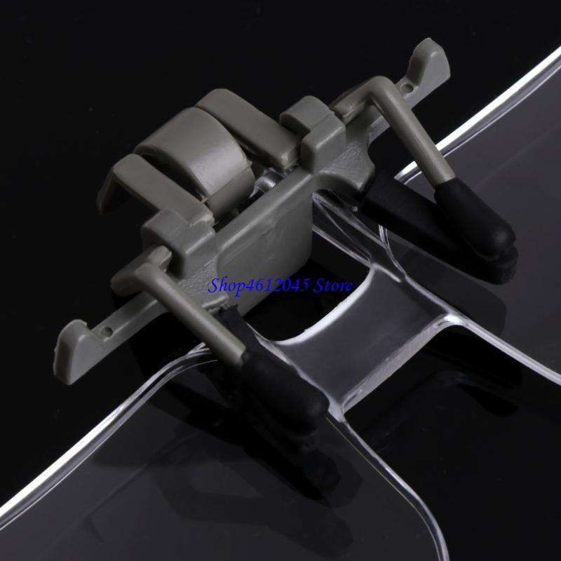 2X Glasses Style Magnifier Magnifying Glass with Clip For Reading