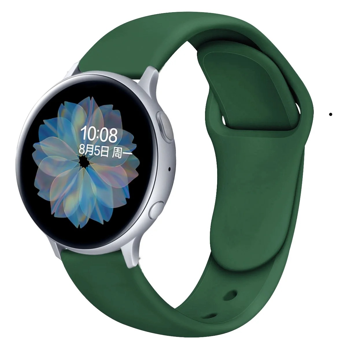 Correa de silicona de 20mm y 22mm para pulsera Garmin Vivoactive 3 4 5 Forerunner 645 245 255 55 pulsera Garmin Venu/3/2/SQ/2 Plus: Negro y gris / 12 mm