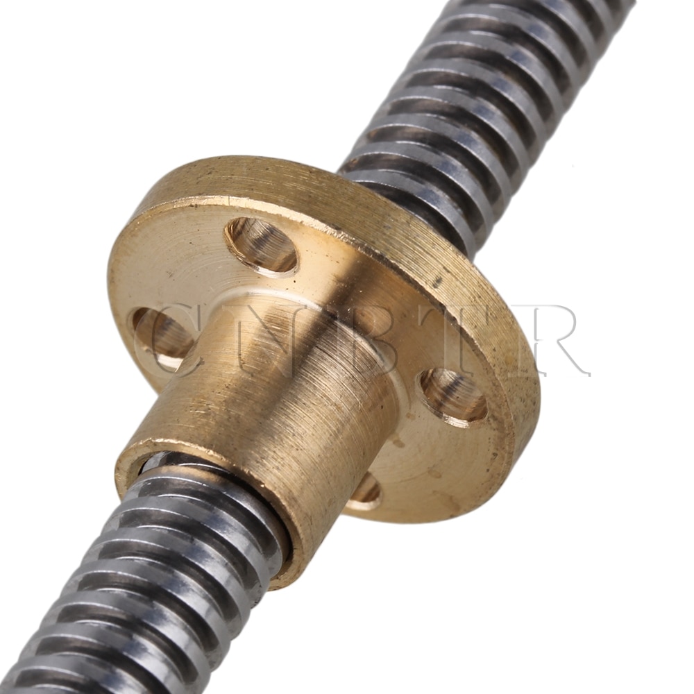 CNBTR Horizontal 2mm Lead Screw Shaft Coupling 500mm Lead Nut Coupling Set