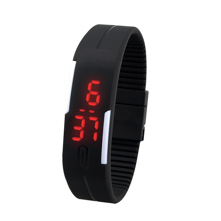 Led digital sport børne ur slik farve børn børn ure fødselsdag til drenge piger ur gummi led børn ure