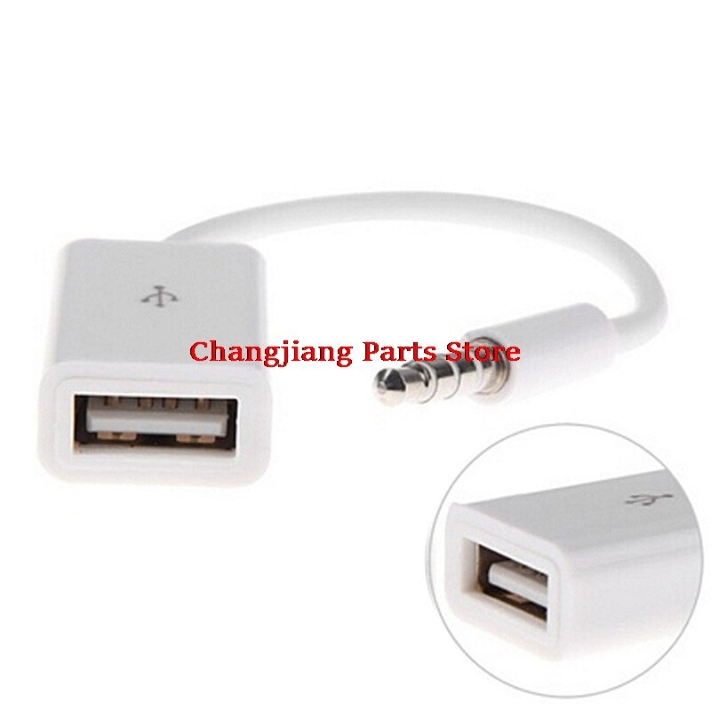 Man-vrouw Economische Male Aux Audio Plug Jack Usb 2.0 Female Converter Cable Cord Car MP3