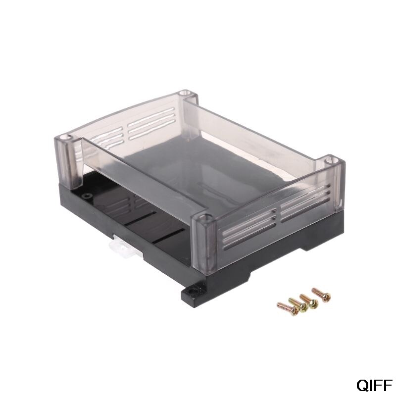 Transparent Plastic PLC Industrial Control Box Panel PLC Enclousure Case DIY PCB Shell Aug. 19: 1AA300856-2