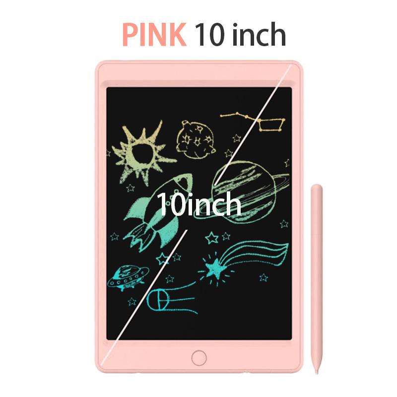 10-Inch LCD Writing Tablet - E-writer Doodle Board - Graphics Drawing Pad for Kids & Adults - Sunydeal: Pink