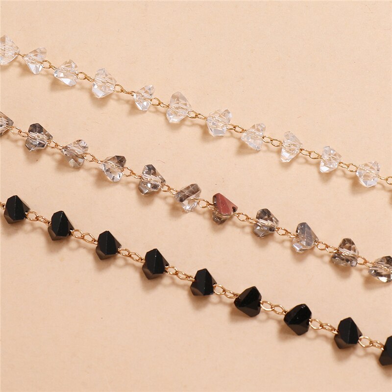 3 Stks/set Classic Enkelband Multi-layer Ketting Bead Crystal Foot Sieraden Zomer Strand Vrouwen Enkelbanden Op Voet Enkelband