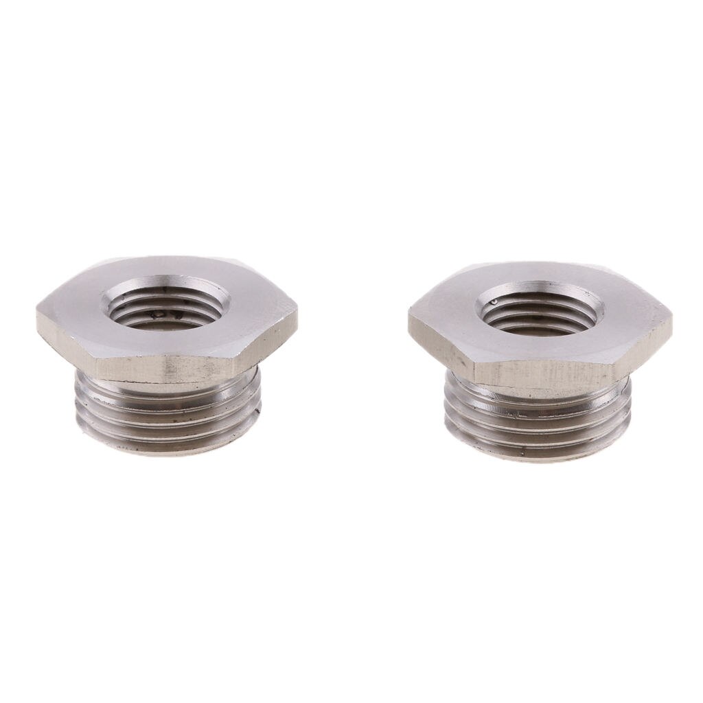 2 Stuks Verminderen O2 Sensor Plug Adapter 18Mm Tot 12Mm Uitlaatpijp Voor Harley