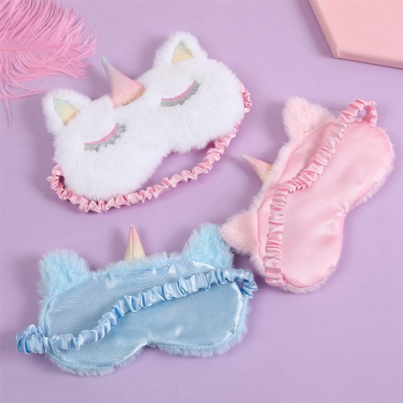 Masque pour les yeux en forme de licorne, bandeau de nuit, léger et confortable pour dormir, bandeau de nuit Super doux pour dormir en déplacement, siestes de travail