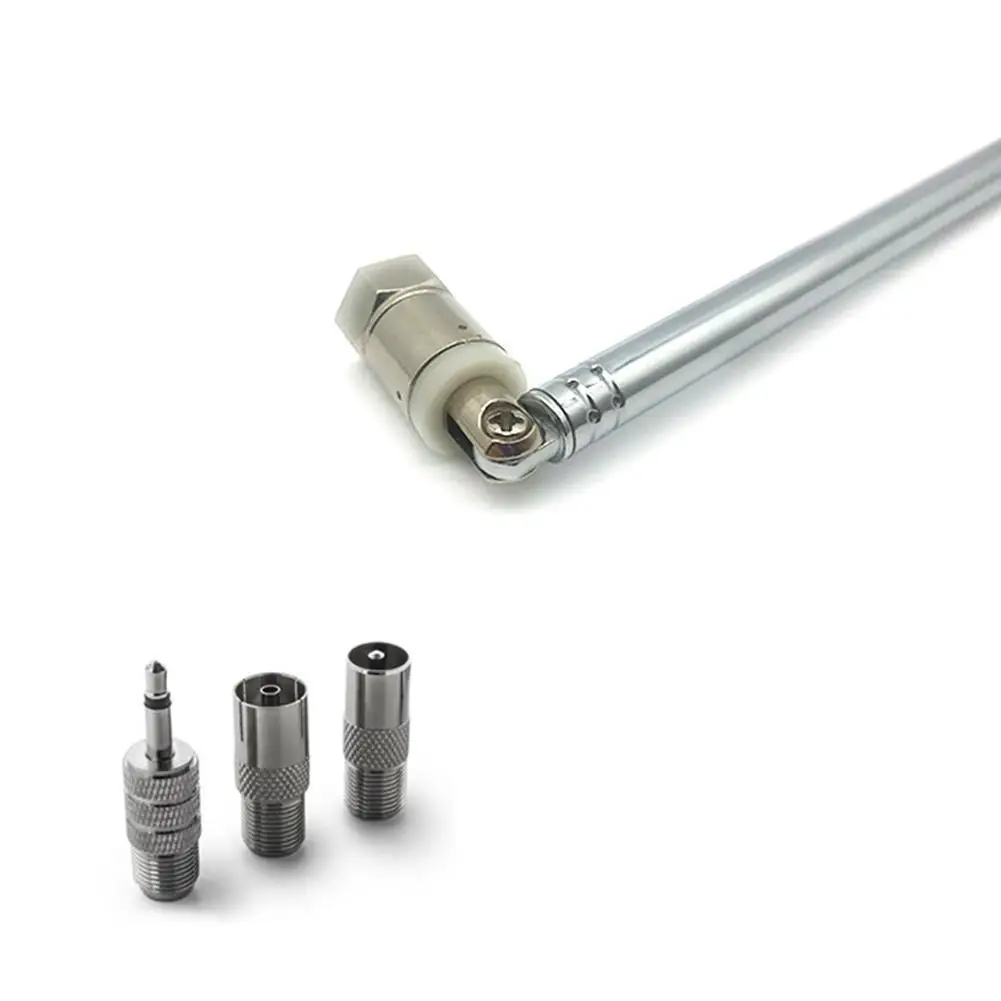 Telescopic DAB FM Radio Antina Adapter HiFi AV Receiver Mini System Aerial Antenna Length 750mm 7 Sections Universal