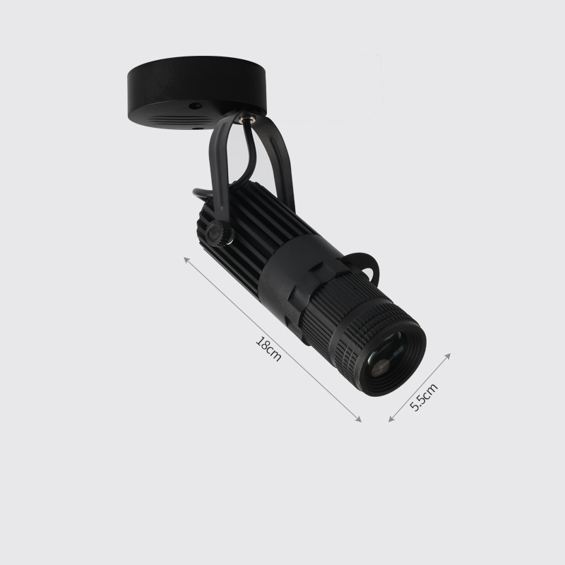 Focos LED con Zoom para escenario, proyector con logotipo de enfoque, luces de techo industriales para empresa, restaurante, tienda y boda: Púrpura claro / Castaño