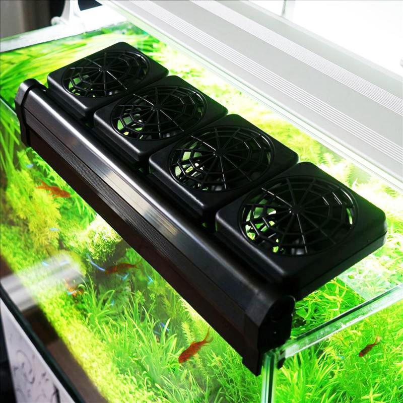 Aquarium Temperatuurregeling Ventilator, Vistank Ventilator, Aquarium Chiller 110-240 Aquarium Koelventilator Mute Aquarium Chiller voor Aquarium (Fs13