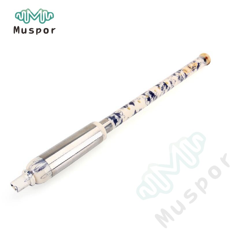 Chinese Ethnic Instrument Bamboo Detachable Pipe BaWu Flute G / F Tone + Cloth Bag