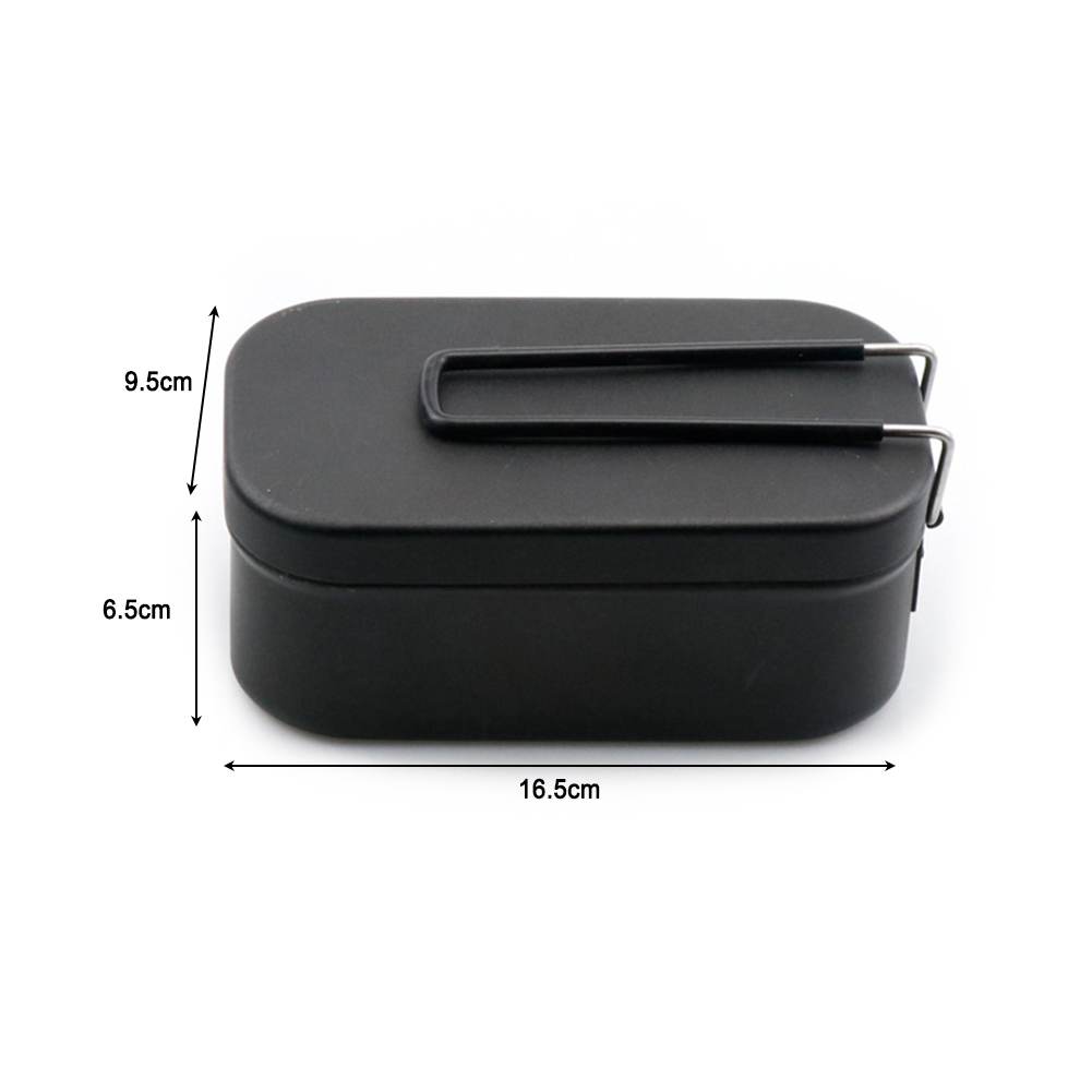Mittagessen Kasten mit Klapp Griff Tragbare Tourismus draussen Picknick Camping Kochen Gedämpfte Bento Boxen Salat Obst Container: Mittagessen Kasten