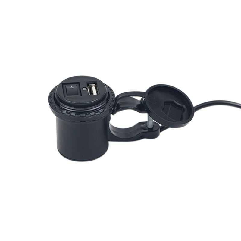5-12 V LED Motorfiets Telefoon USB Voeding Port Outlet Socket Autolader met Kabel