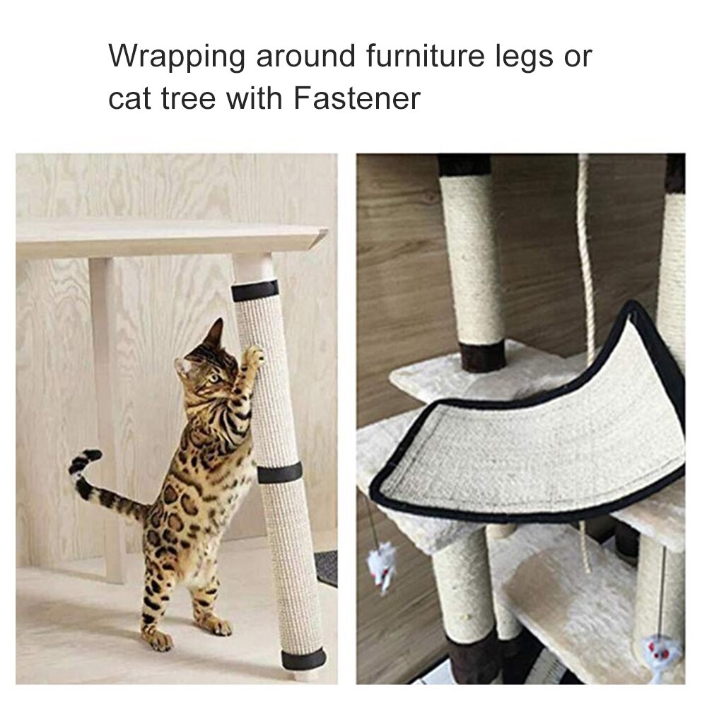 Krabpaal Mat Voor Katten Sisal Sofa Kat Scratcher Kat Nail Trim Meubels Protector Anti-Kras Pet Training Leuning pad