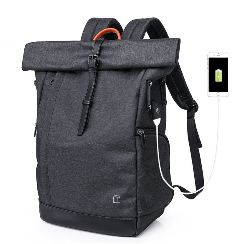 KAKA USB Ladung 15,6 Zoll Laptop Tasche Rucksack Diebstahl Männlichen Rucksack Schul Männer Wasserdichte Reise Rucksäcke D003