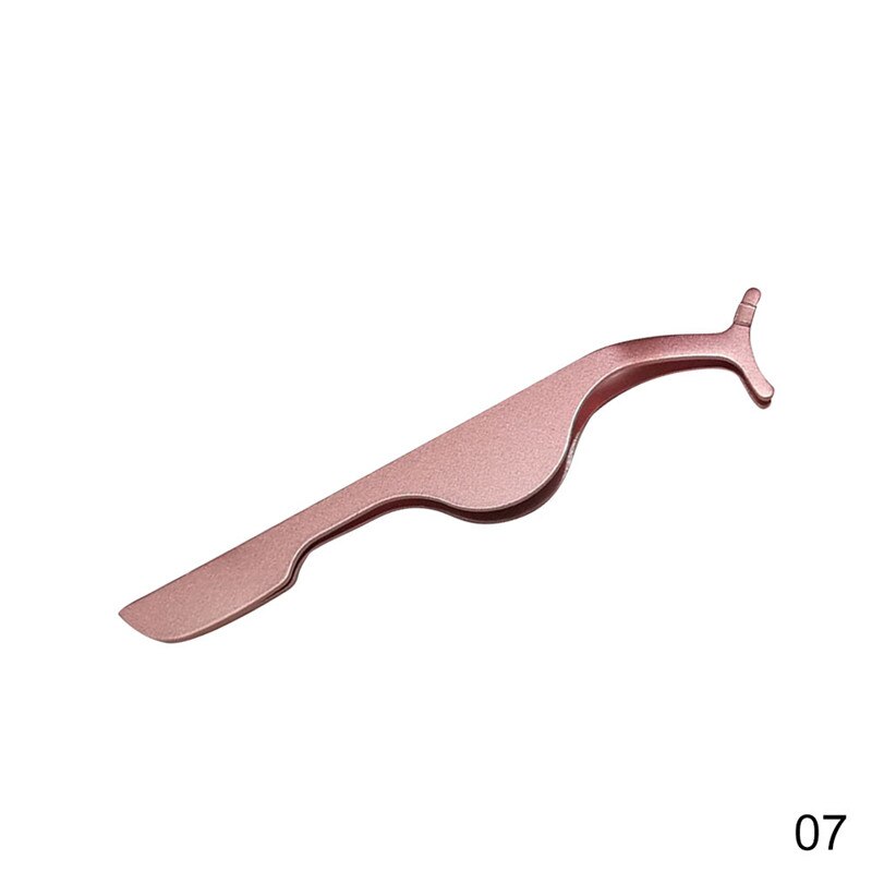 1Pc Valse Wimper Pincet Valse Wimpers Applicator Wimper Extension Curler Nipper Auxiliary Clamp Make Pincet: 07