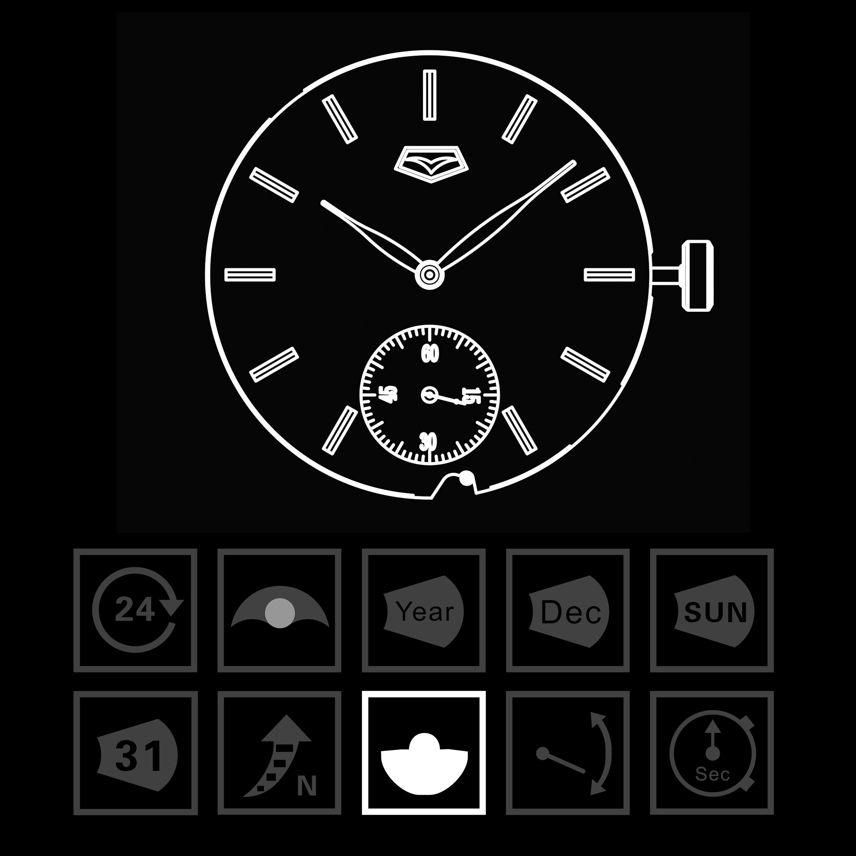 Seagull Movement Official Original Genuine Automatic Movement 1701