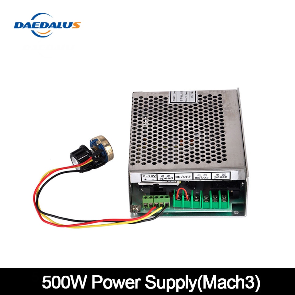 Alimentation réglable Mach3, CNC 500W, 110/220V ou 110V/220V, avec contrôle de vitesse, pour moteur de routeur de broche