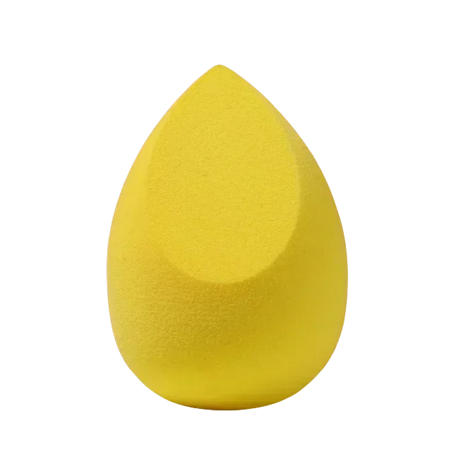 Éponge de maquillage en forme d'œuf, 3 pièces, coussin d'air, poudre, bouffante de cosmétiques, outils de beauté doux, humide et sec, double usage: YELLOW