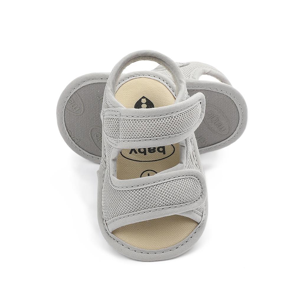 Summer Baby Boys Soild Breathable Anti-Slip Sandals Toddler Soft Soled Shoes