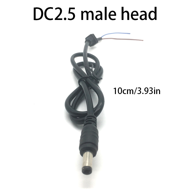 E-bike Lithium Battery Screw Integrated Interface DC2.1 /2.5 Pin With Cover Round Hole Power Connection Charging Port: light green