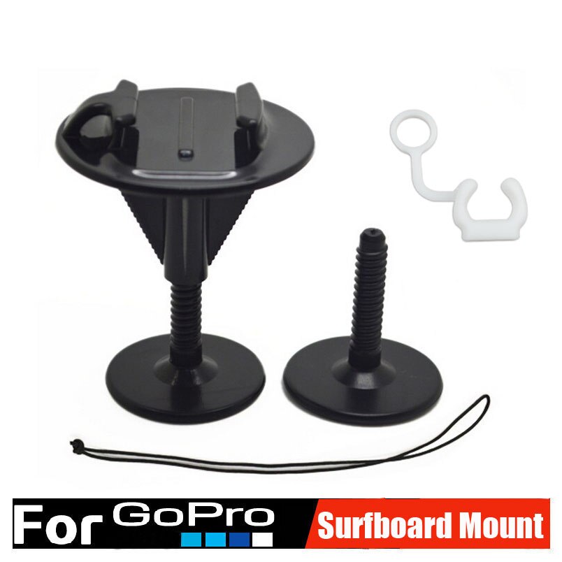 Surf Surfen Kit Mount Zomer Surfplank Vaste Beugel Bodyboard + Tether Locking Plug Voor Gopro Hero 8 9 10 Xiaomi yi SJ5000