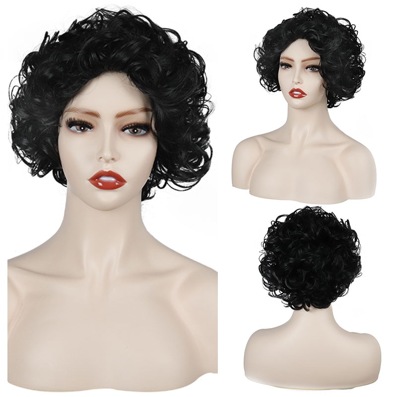 Synthetic Wig Wig Female Short Curly Hair Fluffy Natural Hair High Temperature Silk Transform Styling Wig