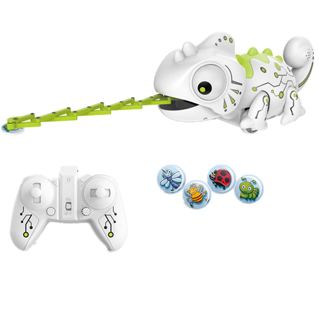 Robot camaleón portátil con Control remoto para niños, juguete de 8,3"