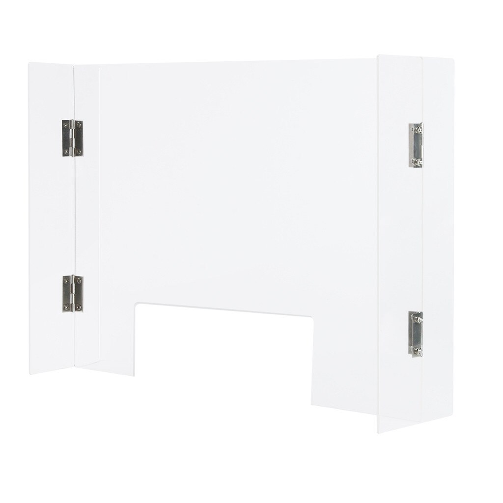 Reception Counter Protective Screen Sneeze Guard Shield Counter Screen 40x30cm Store Retail Office Isolate droplets mampara: Default Title