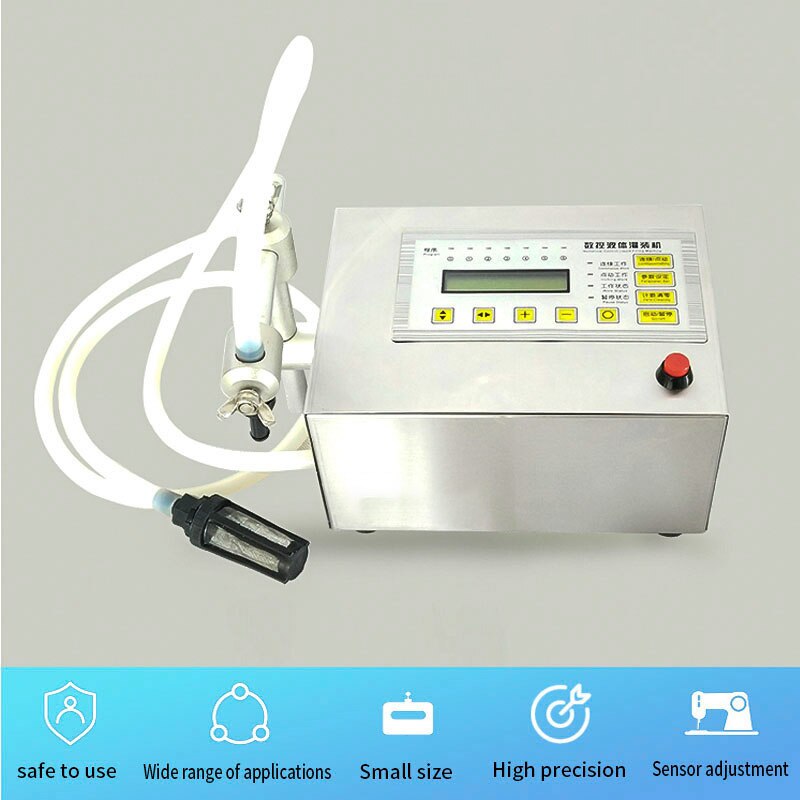 Automatic Small Filling Machine CNC Liquid Quantitative Filling Machine Beverage Liquor Washing Powder Mineral Water Milk