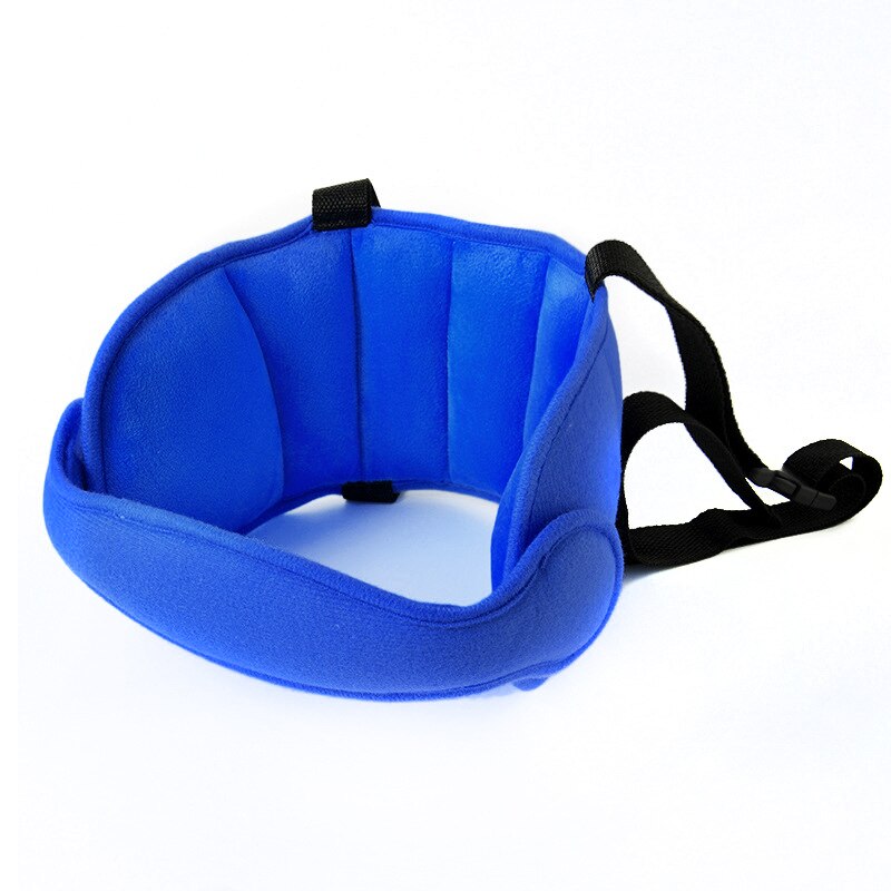 Barnestol hovedstøtte komfortabel sikker søvnløsning puder hals rejse klapvogn blød caushion: Dyb blå