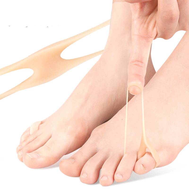 2 pz = 1 paio correttore in silicone caldo alluce valgo gel cura del piede separatore per dita protezione per dita piccole borsite raddrizzatore Pedicure