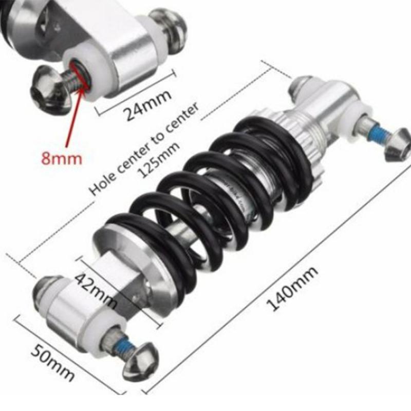 Accesorios de suspensión trasera para ciclismo, piezas de amortiguación plegables para el hogar, amortiguador de aleación para bicicleta de montar en bicicleta de 100/125/150mm