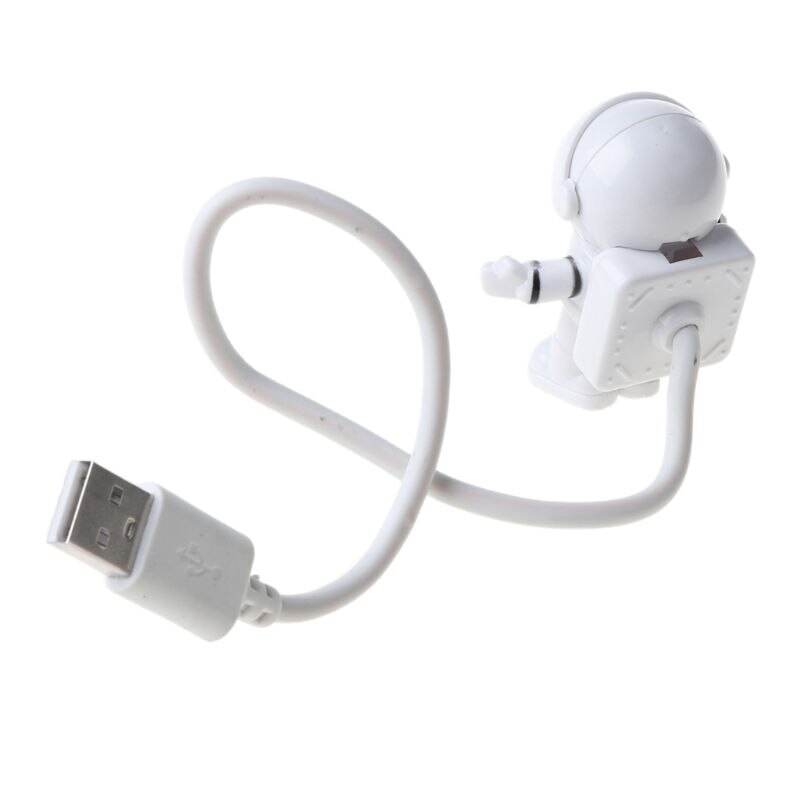 Creatieve Ruimtevaarder Astronaut Led Flexibele Usb Licht Nachtlampje Voor Kinderen Speelgoed Laptop Pc Notebook 95AF